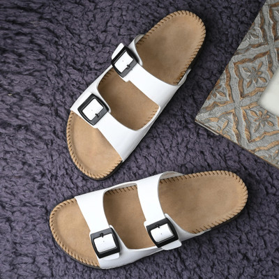 Aeonik Men Sandals(White , 9)