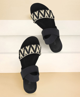 Inc.5 Women Flats(Black , 4)