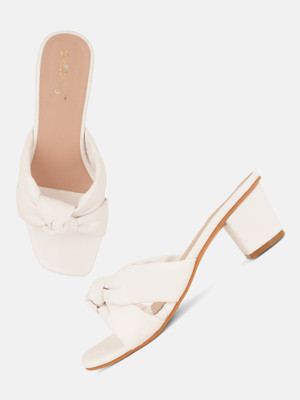 Dressberry Women Heels(White , 7)