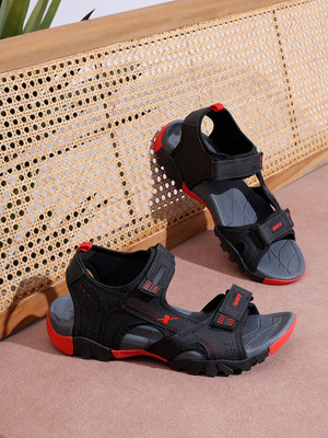 Sparx Men Casual(Black, Red , 8)