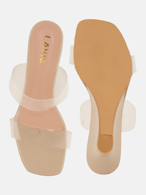 LAVIE Women Heels(Beige , 3)
