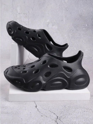 Footsace Men Clogs(Black , 6)