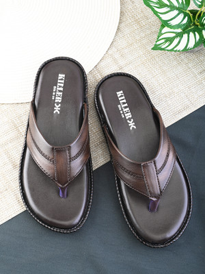 KILLER Men Sandals(Brown , 10)