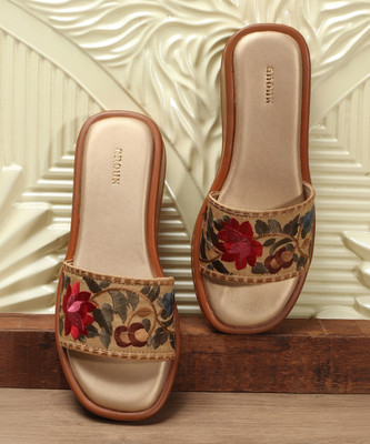 ANOUK Women Heels(Off White , 8)