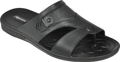 AJANTA Men Sandals(Black , 7)