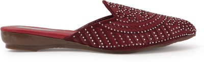 SHOKIYA Women Flats(Maroon , 6)