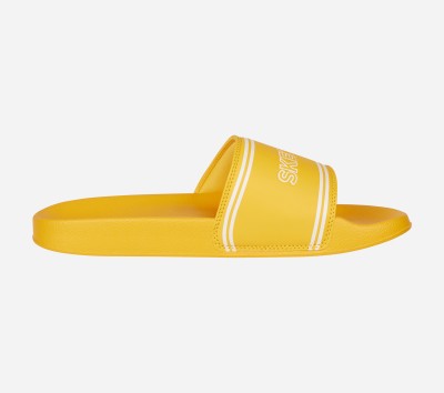 Skechers Women Slides(Yellow , 6)