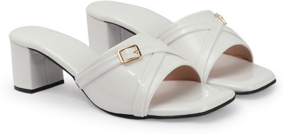 SHUPSHOO Women Heels(White , 3)