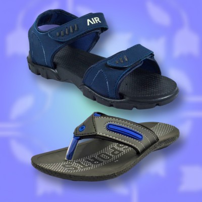 Classica Men Sandals(Blue , 6)