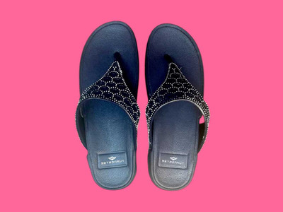 M7 By Metronaut Women Wedges(Blue , 5)