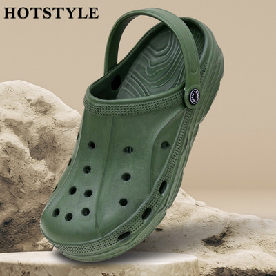 HOTSTYLE Men Clogs(Green , 8)