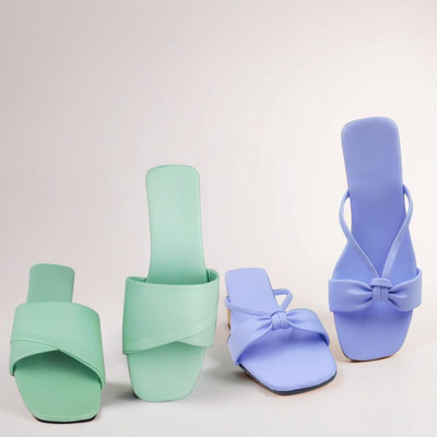 Shoebration Women Flats(Green, Purple , 5)