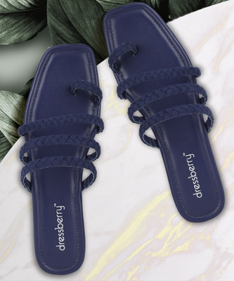 Dressberry Women Flats(Navy , 7)