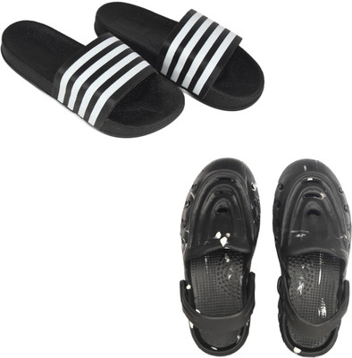 Vomoya Men Sandals(Black, Black , 10)