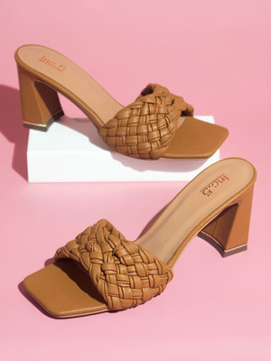 Inc.5 Women Heels(Tan , 4)