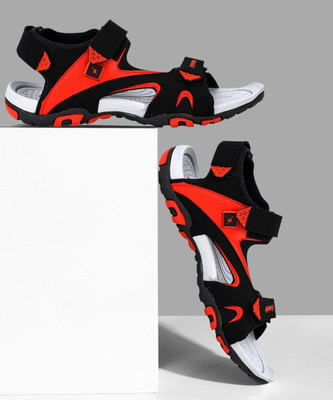 Sparx SS 453 Men Sandals(Black, Red , 10)