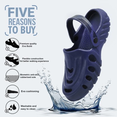 Begone Men Clogs(Blue , 10)