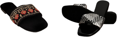 Dualstep Women Flats(Black, Black , 5)