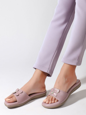 SUKUN Women Flats(Purple , 8)