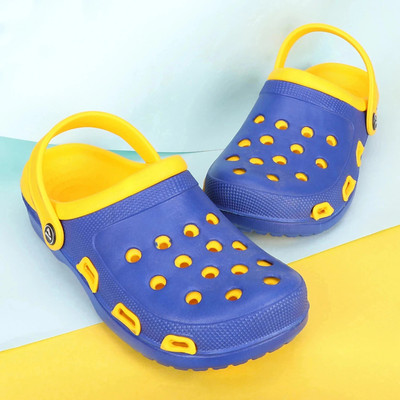 Aqualite Men Clogs(Blue, Yellow , 8)