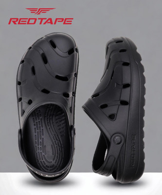 RED TAPE Men Slides(Black , 10)