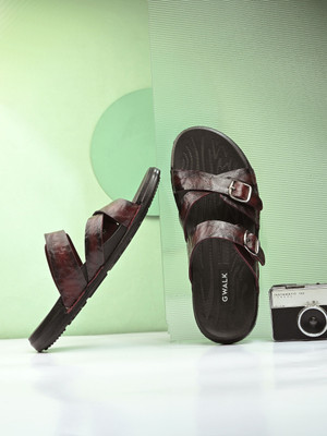 GWALK Men Casual(Burgundy , 10)