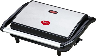 Pigeon by PIGEON Panini/Sandwich Griller with Non Stick Plates Grill(Black)