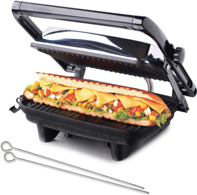 Hamilton Beach by Hamilton Beach 25460-IN Grill Sandwich Maker(Black & Silver)