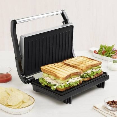 BOROSIL Grill Silver Sandwich Maker Grill(Silver)
