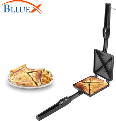 BLLUEX Non-Stick 4-Cut Gas Compatible Toaster Toast(Black)