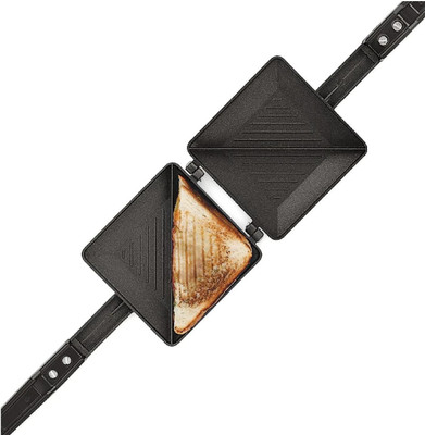 BLLUEX Non-Stick Aluminum 2-Cut Gas Toaster Crispy Grilled Sandwich Maker Toast(Black) deal from flipkart