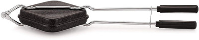BLLUEX Non-Stick Grill Sandwich Toaster Grill(Black, Steel)