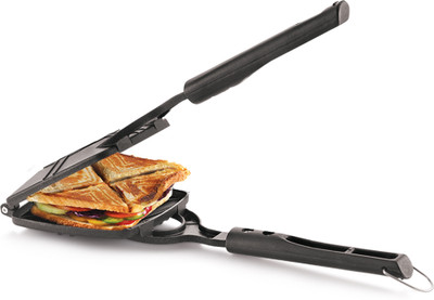 Magnus by Magnus Optima Non-Stick Aluminum 4-Cut Gas Compatible Toaster Toast(Black)