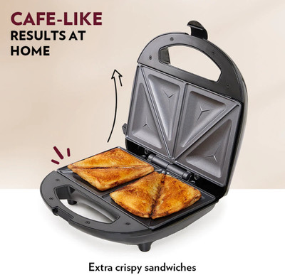 BOROSIL by borosil KLASSY SANDWITCH MAKER Grill(Black)