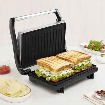 BOROSIL Prime Grill Sandwich Maker Grill(Silver)
