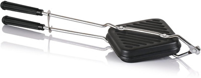 RBGIIT Gas Sandwich Maker Non Stick Toaster for Crispy Grilled Bread at Home Grill(Black)