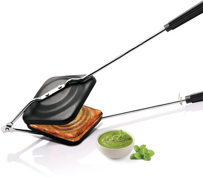 RBGIIT Classic Gas Sandwich Toaster with Stainless Steel Handle & Non Slip Grip Toast(Black)