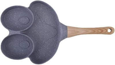 DIKPULGROUP 2 Holes Frying Pan Waffle(Black)