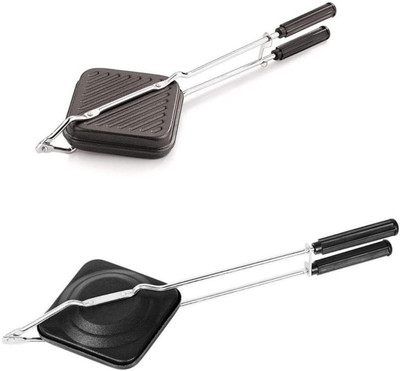 Masox Store Gas Stove Sandwich Maker Combo for Grilled Toast and Daily Tiffin Snacks Grill, Toast(Black)