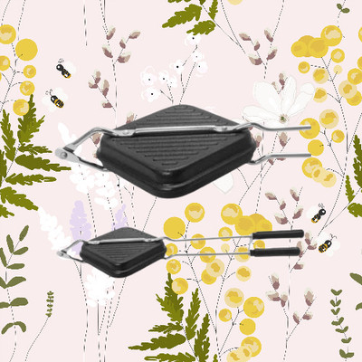 voltmeal PIZZA PAN NON STICK Toast, Grill, Pizza Pan(Black, Silver)