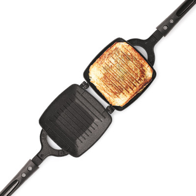 Magnus by Magnus Optima Non-Stick Aluminum Toaster Gas Compatible Sandwich Maker Toast(Black)