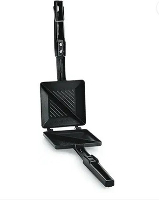 Surya King Non-stick Grill Gas Cut Toaster Premium Bread Toaster, Sandwich Maker Grill(Black)