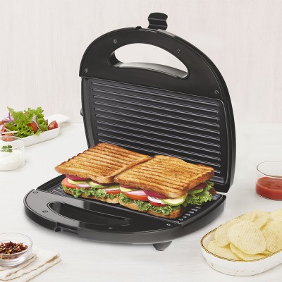 BOROSIL Neo Grill 2.0, 750 Watt, Bread Sandwich Maker, Makes 2 Sandwiches Grill(Silver)