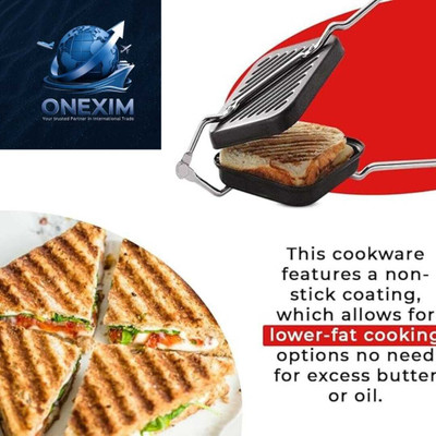SWADHY Non-Stick Gas Sandwich Toaster Toast(Black)