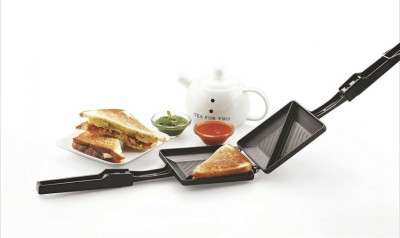 FACTTEES Gas Sandwich - Toaster Pizza Pan(Black)