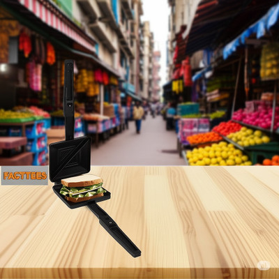 FACTTEES by FACTTEES STOVE SANDWICH MAKER Toast(Black)