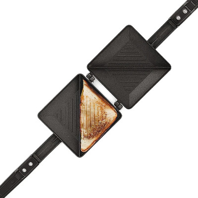 BLLUEX Non Stick Aluminium Sandwich (Black) Toast(Black)