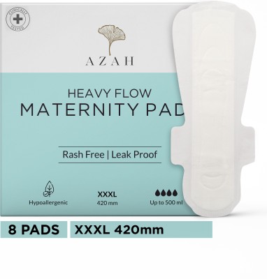 AZAH XXXL maternity pad|Super soft & Ultra-Absorbent For Post-Partum/After Delivery Sanitary Pad(Pack of 8)