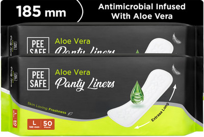 Pee Safe Aloe Vera Panty Liners For Women | Curvy Design For Extra Comfort Pantyliner(Pack of 100)