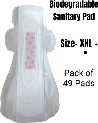 safe women Jumbo Pack - 49 XXXL Size Cotton Pads- Rash Free Sanitary Napkins Sanitary Pad(Pack of 49)